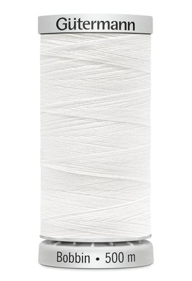 Bobbin/undertråd 500 m1001 Hvit