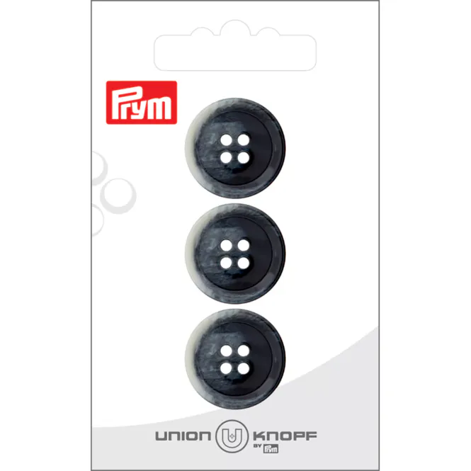 Hovedbilde Prym Knapper 453194 - 4-hull 20mm 78 Mørk grå - 3stk
