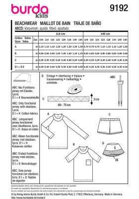 9192 - Burda - badetøy